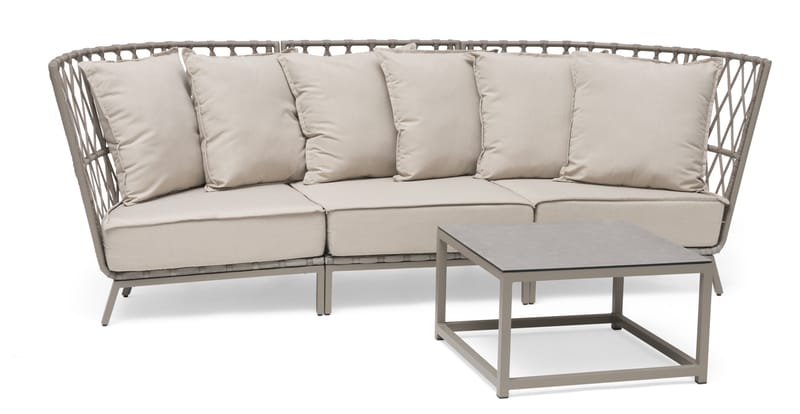 Hillerstorp Jet Set Loungesoffa 3-Sits - Beige - Utemöbler & utemiljö - Loungemöbler - Loungesoffor
