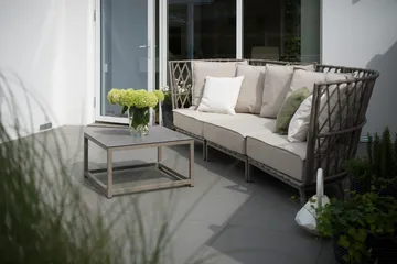 Hillerstorp Jet Set Loungesoffa 3-Sits - Beige - Utemöbler & utemiljö - Loungemöbler - Loungesoffor