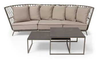 Hillerstorp Jet Set Loungesoffa 3-Sits - Beige - Utemöbler & utemiljö - Loungemöbler - Loungesoffor
