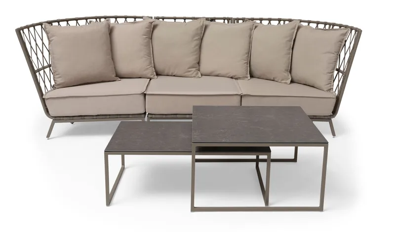 Hillerstorp Jet Set Loungesoffa 3-Sits - Beige - Utemöbler & utemiljö - Loungemöbler - Loungesoffor