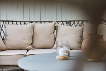 Hillerstorp Jet Set Loungesoffa 3-Sits - Beige - Utemöbler & utemiljö - Loungemöbler - Loungesoffor