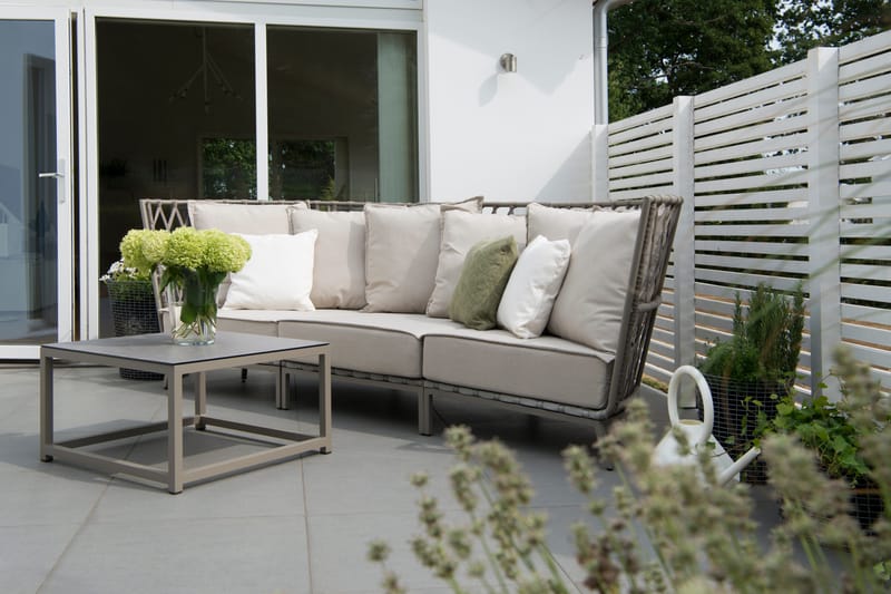 Hillerstorp Jet Set Loungesoffa 3-Sits - Beige - Utemöbler & utemiljö - Loungemöbler - Loungesoffor