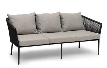 Hillerstorp Lersund Utesoffa Svart/Grå - Svart/Grå - Utemöbler & utemiljö - Loungemöbler - Loungesoffor