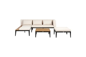 Loungegrupp med fotpall Bracciano 3-Sits - 3-Sits - Utemöbler & utemiljö - Loungemöbler - Loungeset & loungegrupp