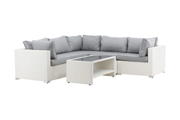 Amazon Loungesoffa Utomhus - Grå/Vit - Utemöbler & utemiljö - Loungemöbler - Loungeset & loungegrupp