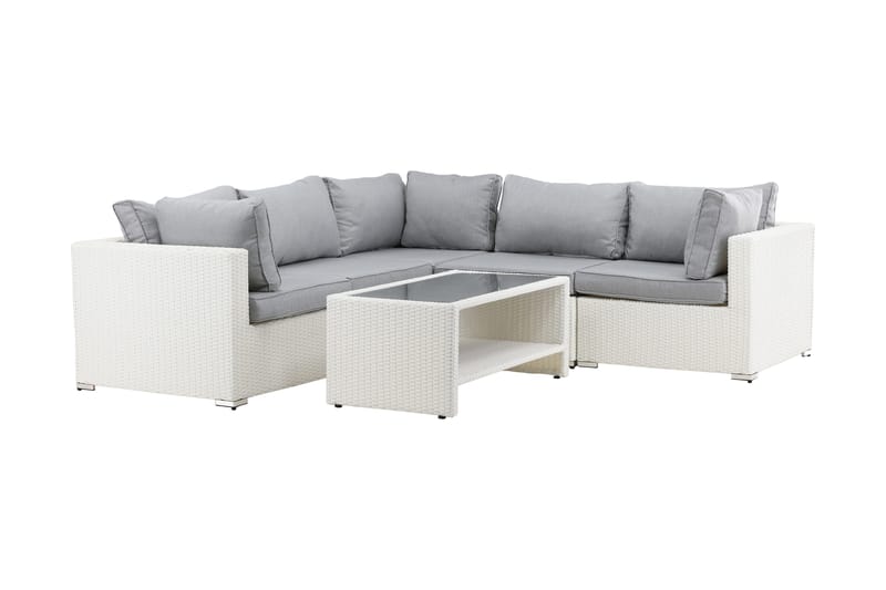 Amazon Loungesoffa Utomhus - Grå/Vit - Utemöbler & utemiljö - Loungemöbler - Loungeset & loungegrupp