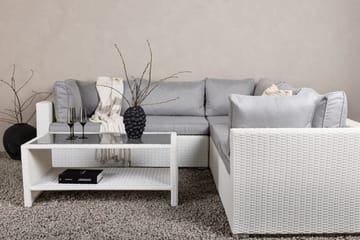 Amazon Loungesoffa Utomhus - Grå/Vit - Utemöbler & utemiljö - Loungemöbler - Loungeset & loungegrupp