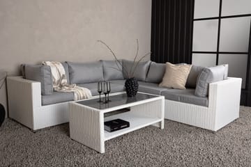 Amazon Loungesoffa Utomhus - Grå/Vit - Utemöbler & utemiljö - Loungemöbler - Loungeset & loungegrupp