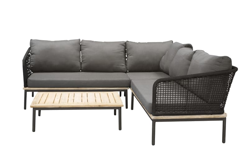 Andorra Hörnsoffa Utomhus - Svart/Grå - Utemöbler & utemiljö - Loungemöbler - Loungeset & loungegrupp