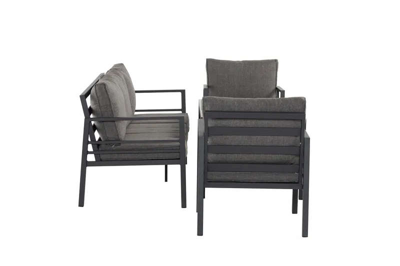 Ariany Soffgrupp - Svart / Gråa dynor - Utemöbler & utemiljö - Loungemöbler - Loungeset & loungegrupp