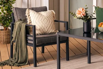 Ariany Soffgrupp - Svart / Gråa dynor - Utemöbler & utemiljö - Loungemöbler - Loungeset & loungegrupp