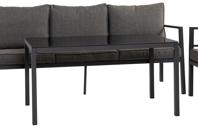 Ariany Soffgrupp - Svart / Gråa dynor - Utemöbler & utemiljö - Loungemöbler - Loungeset & loungegrupp