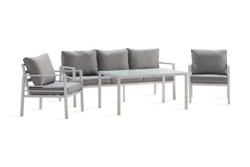 Ariany Soffgrupp - Vit / Gråa dynor - Utemöbler & utemiljö - Loungemöbler - Loungeset & loungegrupp