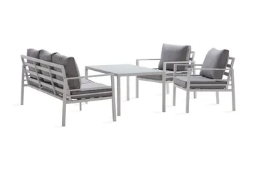 Ariany Soffgrupp - Vit / Gråa dynor - Utemöbler & utemiljö - Loungemöbler - Loungeset & loungegrupp