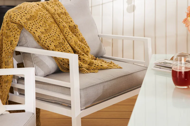 Ariany Soffgrupp - Vit / Gråa dynor - Utemöbler & utemiljö - Loungemöbler - Loungeset & loungegrupp