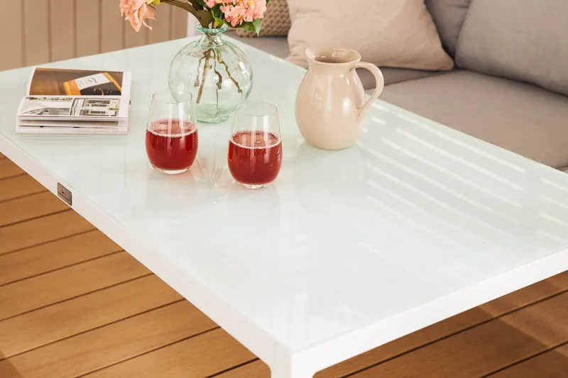 Ariany Soffgrupp - Vit / Gråa dynor - Utemöbler & utemiljö - Loungemöbler - Loungeset & loungegrupp