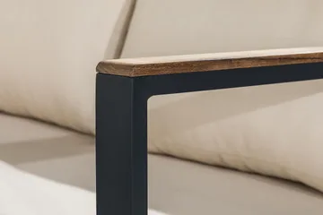 Aspvik Loungegrupp - Svart / Beiga dynor - Utemöbler & utemiljö - Loungemöbler - Loungeset & loungegrupp