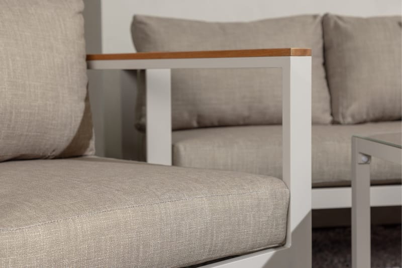 Aspvik Soffgrupp 5-sits - Grå / Beigea dynor - Utemöbler & utemiljö - Loungemöbler - Loungeset & loungegrupp