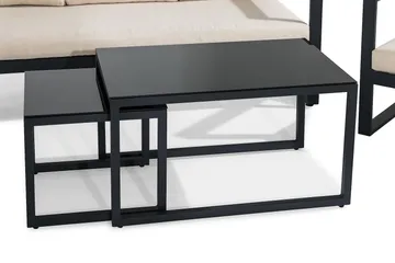 Aspvik Soffgrupp - Svart / Gråa dynor - Utemöbler & utemiljö - Loungemöbler - Loungeset & loungegrupp