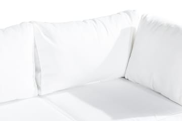 Bahamas Loungegrupp Utomhus - 4-sits Konstrotting Utemöbler Loungeset för Uteplats - Beige / Vita dynor - Utemöbler & utemiljö - Loungemöbler - Loungeset & loungegrupp