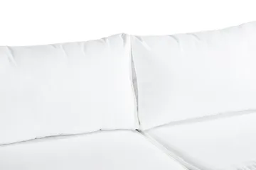 Bahamas Loungegrupp utomhus - Liten soffgrupp till balkong 2-sits - Litet loungeset konstrotting utemöbler - Svart / Vita dynor - Utemöbler & utemiljö - Loungemöbler - Loungeset & loungegrupp