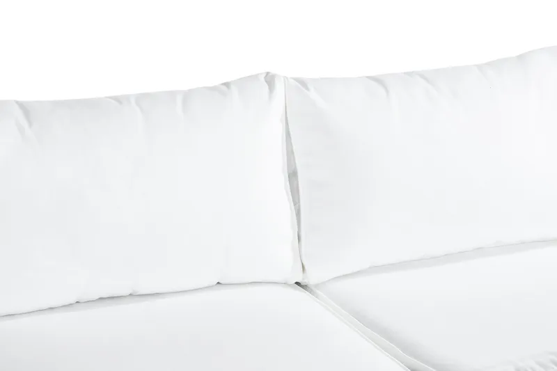 Bahamas Loungegrupp utomhus - Liten soffgrupp till balkong 2-sits - Litet loungeset konstrotting utemöbler - Svart / Vita dynor - Utemöbler & utemiljö - Loungemöbler - Loungeset & loungegrupp