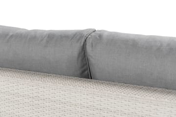 Bahamas Stor loungegrupp utomhus - Soffgrupp till uteplats 6-sits - Loungeset konstrotting utemöbler - Beige / Gråa dynor - Utemöbler & utemiljö - Loungemöbler - Loungeset & loungegrupp
