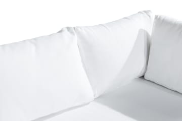Bahamas Stor loungegrupp utomhus - Soffgrupp till uteplats 6-sits - Loungeset konstrotting utemöbler - Mörkbeige / Sand / Vita dynor - Utemöbler & utemiljö - Loungemöbler - Loungeset & loungegrupp