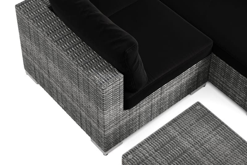Bahamas utomhus hörnsoffa 5-sits vändbar med bord - Grå - Utemöbler & utemiljö - Loungemöbler - Loungeset & loungegrupp