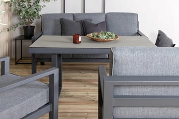Barcelona Loungegrupp Svart - Venture Home - Utemöbler & utemiljö - Loungemöbler - Loungeset & loungegrupp