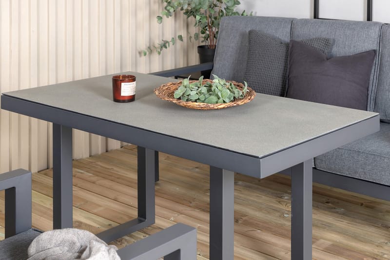 Barcelona Loungegrupp Svart - Venture Home - Utemöbler & utemiljö - Loungemöbler - Loungeset & loungegrupp