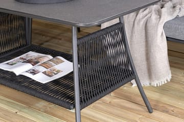 Berlin HörnLoungegrupp Utomhus Svart/Grå - Venture Home - Utemöbler & utemiljö - Loungemöbler - Loungeset & loungegrupp