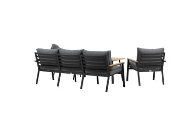 Brasilia Loungegrupp Utomhus Svart - Venture Home - Utemöbler & utemiljö - Loungemöbler - Loungeset & loungegrupp