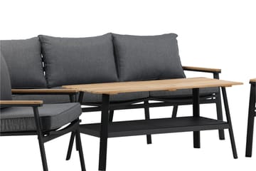 Brasilia Loungegrupp Utomhus Svart - Venture Home - Utemöbler & utemiljö - Loungemöbler - Loungeset & loungegrupp