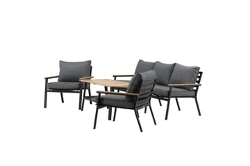 Brasilia Loungegrupp Utomhus Svart - Venture Home - Utemöbler & utemiljö - Loungemöbler - Loungeset & loungegrupp
