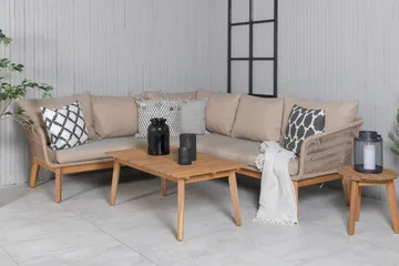 Chania HörnLoungegrupp Utomhus - Brun - Utemöbler & utemiljö - Loungemöbler - Loungeset & loungegrupp