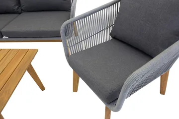 Chania Loungegrupp Utomhus - Grå - Utemöbler & utemiljö - Loungemöbler - Loungeset & loungegrupp