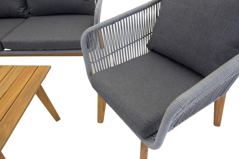 Chania Loungegrupp Utomhus - Grå - Utemöbler & utemiljö - Loungemöbler - Loungeset & loungegrupp