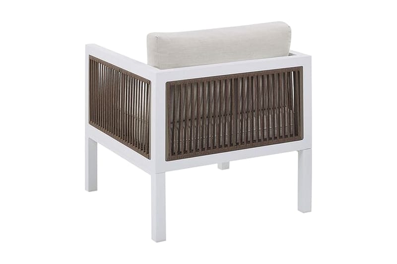 Columbero Loungegrupp Utomhus 5-sits - Vit/Brun - Utemöbler & utemiljö - Loungemöbler - Loungeset & loungegrupp