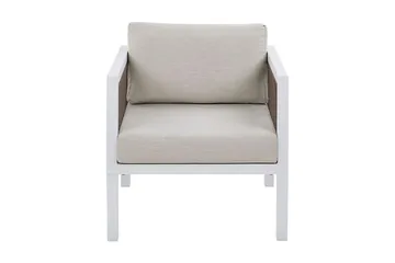 Columbero Loungegrupp Utomhus 5-sits - Vit/Brun - Utemöbler & utemiljö - Loungemöbler - Loungeset & loungegrupp