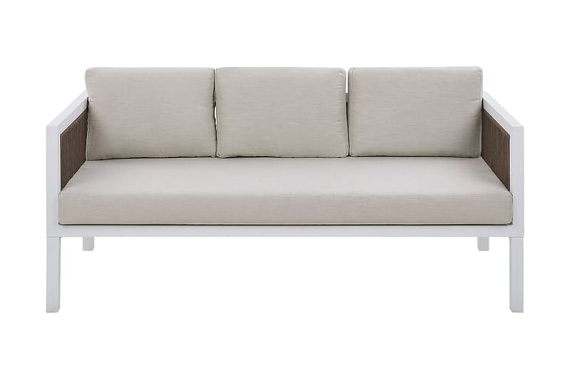 Columbero Loungegrupp Utomhus 5-sits - Vit/Brun - Utemöbler & utemiljö - Loungemöbler - Loungeset & loungegrupp