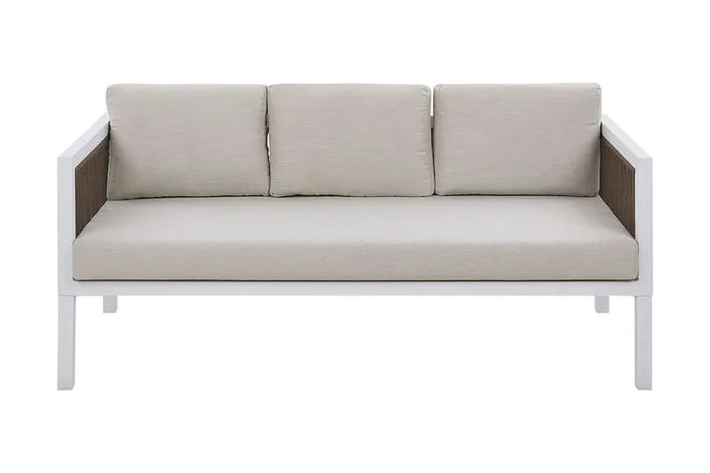 Columbero Loungegrupp Utomhus 5-sits - Vit/Brun - Utemöbler & utemiljö - Loungemöbler - Loungeset & loungegrupp