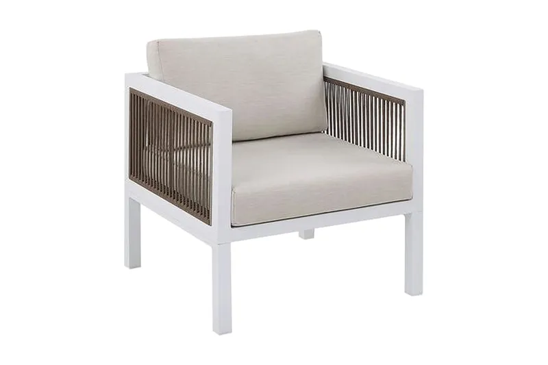 Columbero Loungegrupp Utomhus 5-sits - Vit/Brun - Utemöbler & utemiljö - Loungemöbler - Loungeset & loungegrupp