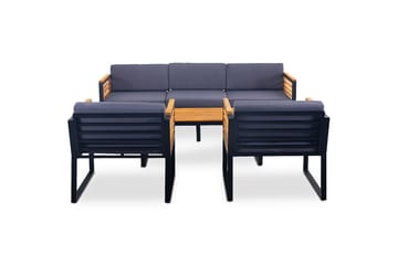 Duvholmen Loungegrupp Utomhus 5-sits Brun - Lyfco - Utemöbler & utemiljö - Loungemöbler - Loungeset & loungegrupp