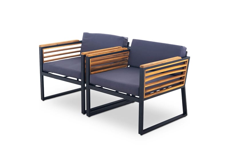 Duvholmen Loungegrupp Utomhus 5-sits Brun - Lyfco - Utemöbler & utemiljö - Loungemöbler - Loungeset & loungegrupp