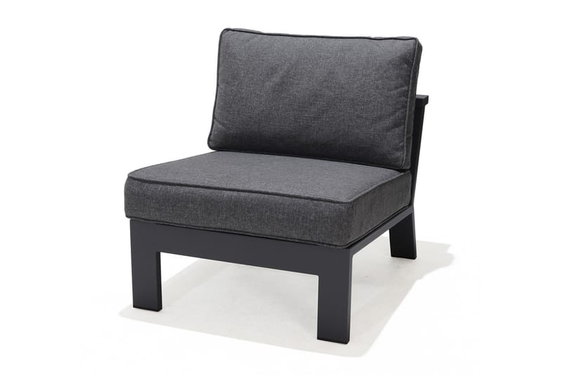 Fåtölj Palau med Fotpall - Grå - Utemöbler & utemiljö - Loungemöbler - Loungeset & loungegrupp