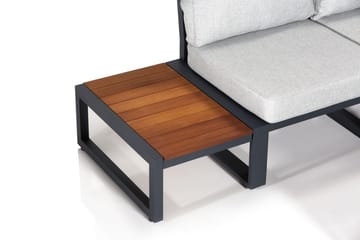 HörnLoungegrupp Utomhus Dereseki 5-sits - Grå/Svart - Utemöbler & utemiljö - Loungemöbler - Loungeset & loungegrupp