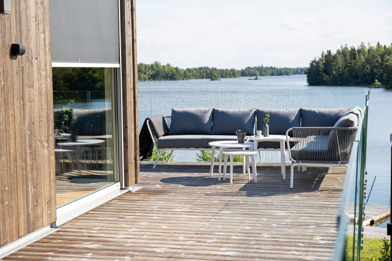 Hörnsoffa Roxo Vit - Venture Home - Loungeset & loungegrupp - Soffgrupp utomhus