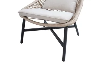 Helsinki Soffgrupp Utomhus - Natur/Svart - Utemöbler & utemiljö - Loungemöbler - Loungeset & loungegrupp