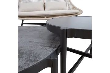 Helsinki Soffgrupp Utomhus - Natur/Svart - Utemöbler & utemiljö - Loungemöbler - Loungeset & loungegrupp